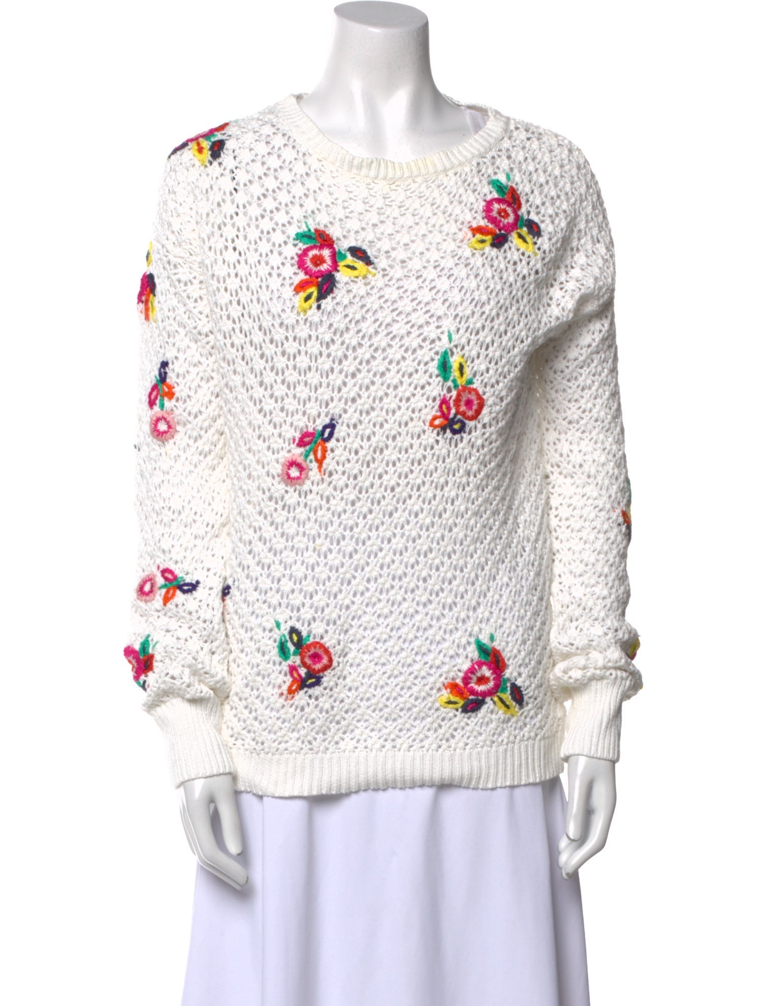 Candela Printed Crew Neck Sweater