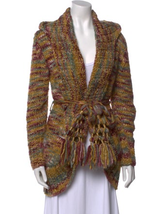 Candela Striped Plunge Neckline Sweater