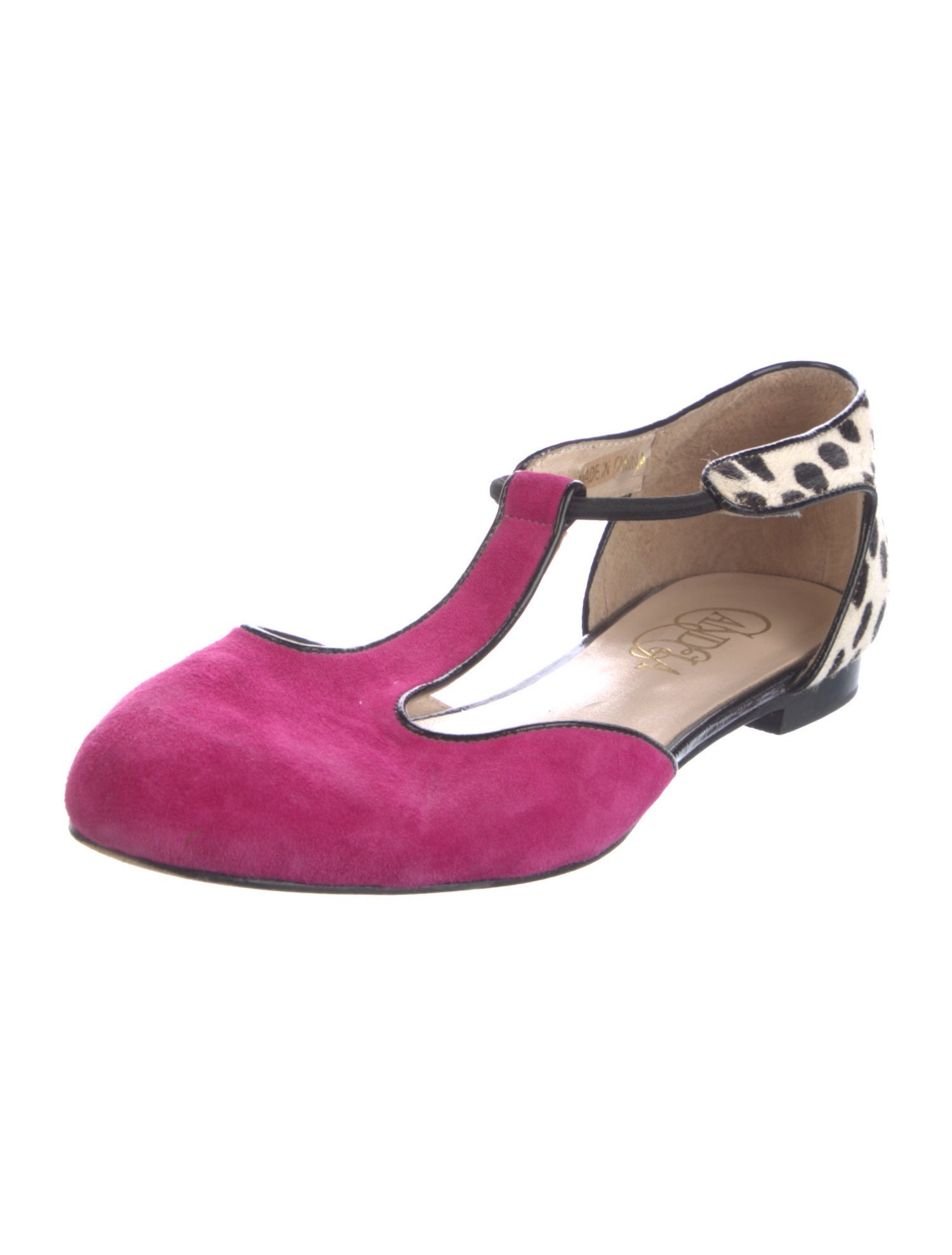 Candela Vintage Suede D'Orsay Flats