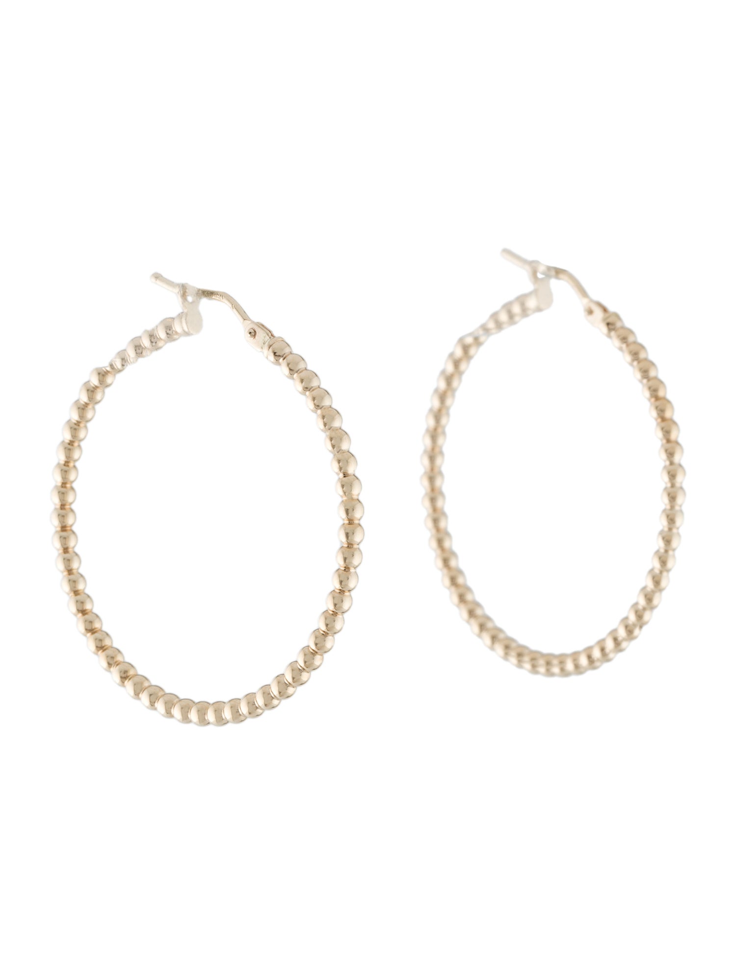 Candela 14K Beaded Hoop Earrings
