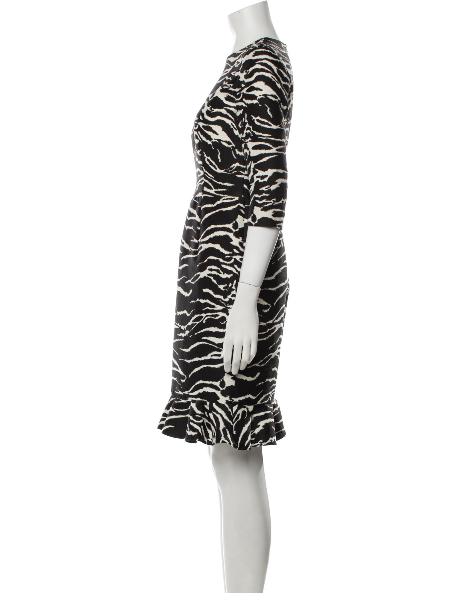 Carolina Herrera Animal Print Knee-Length Dress