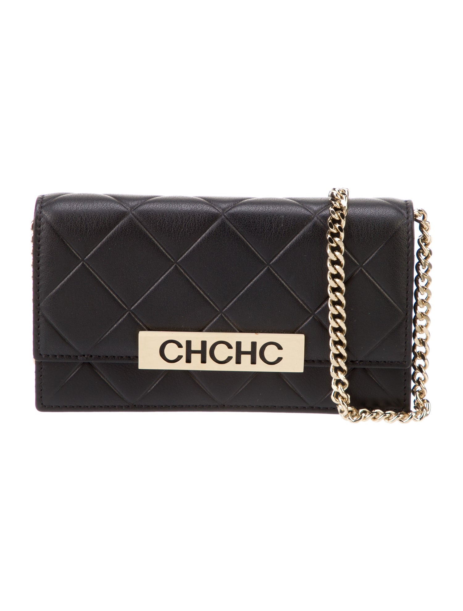 Carolina Herrera Leather Shoulder Bag - Black Mini Bags, Handbags
