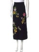 Carolina Herrera Floral Print Midi Length Skirt