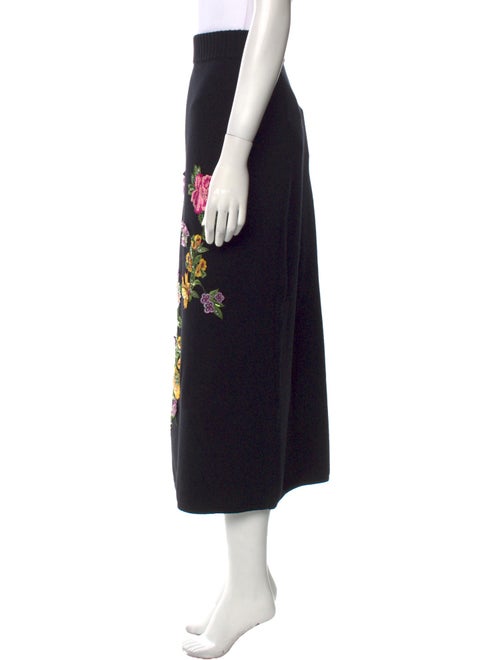 Carolina Herrera Floral Print Midi Length Skirt
