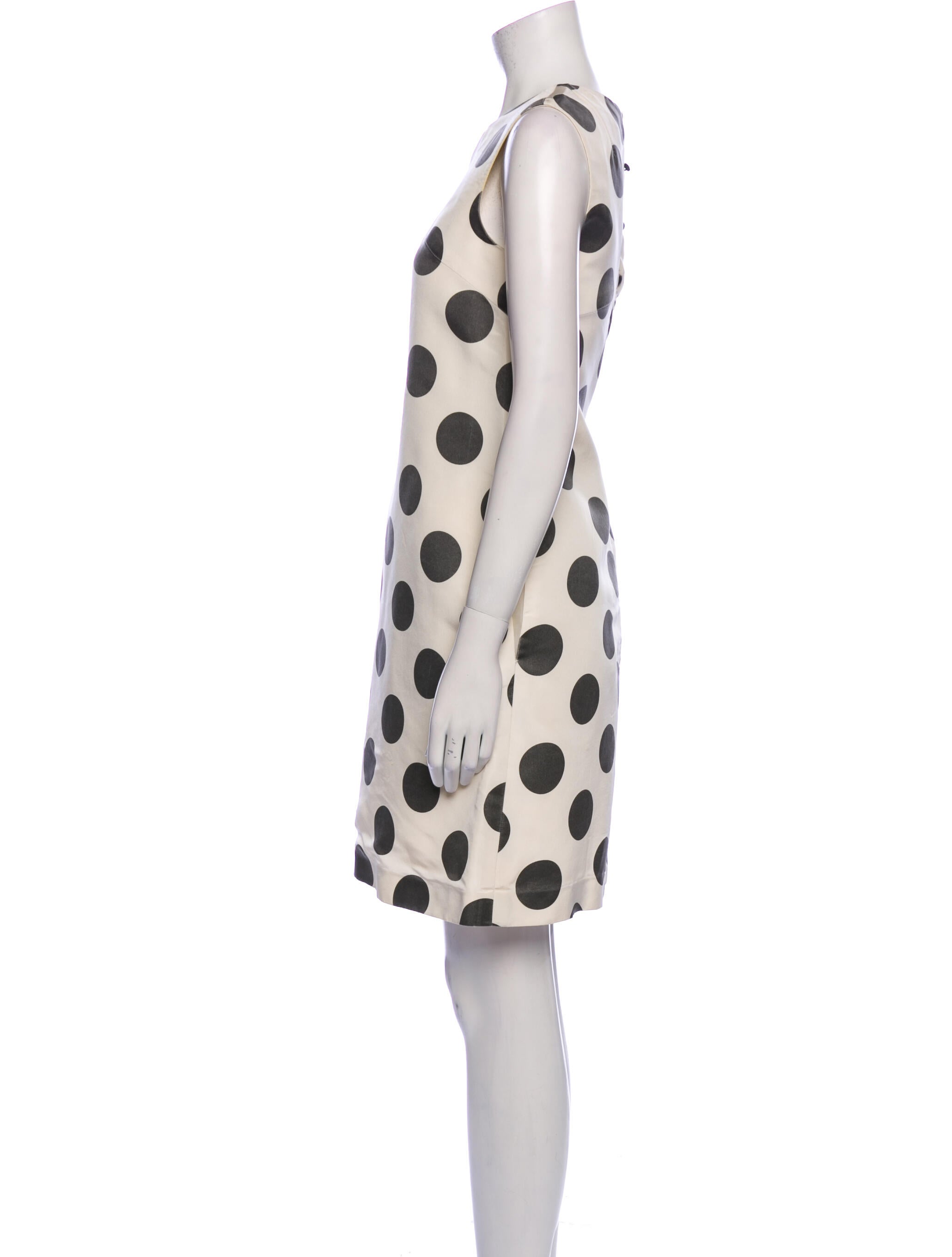 Carolina Herrera Polka Dot Print Mini Dress