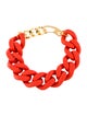 Carolina Herrera Resin Chain Collar Necklace