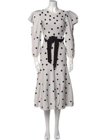 Carolina Herrera Dresses Polka Dot Print Long Dress S