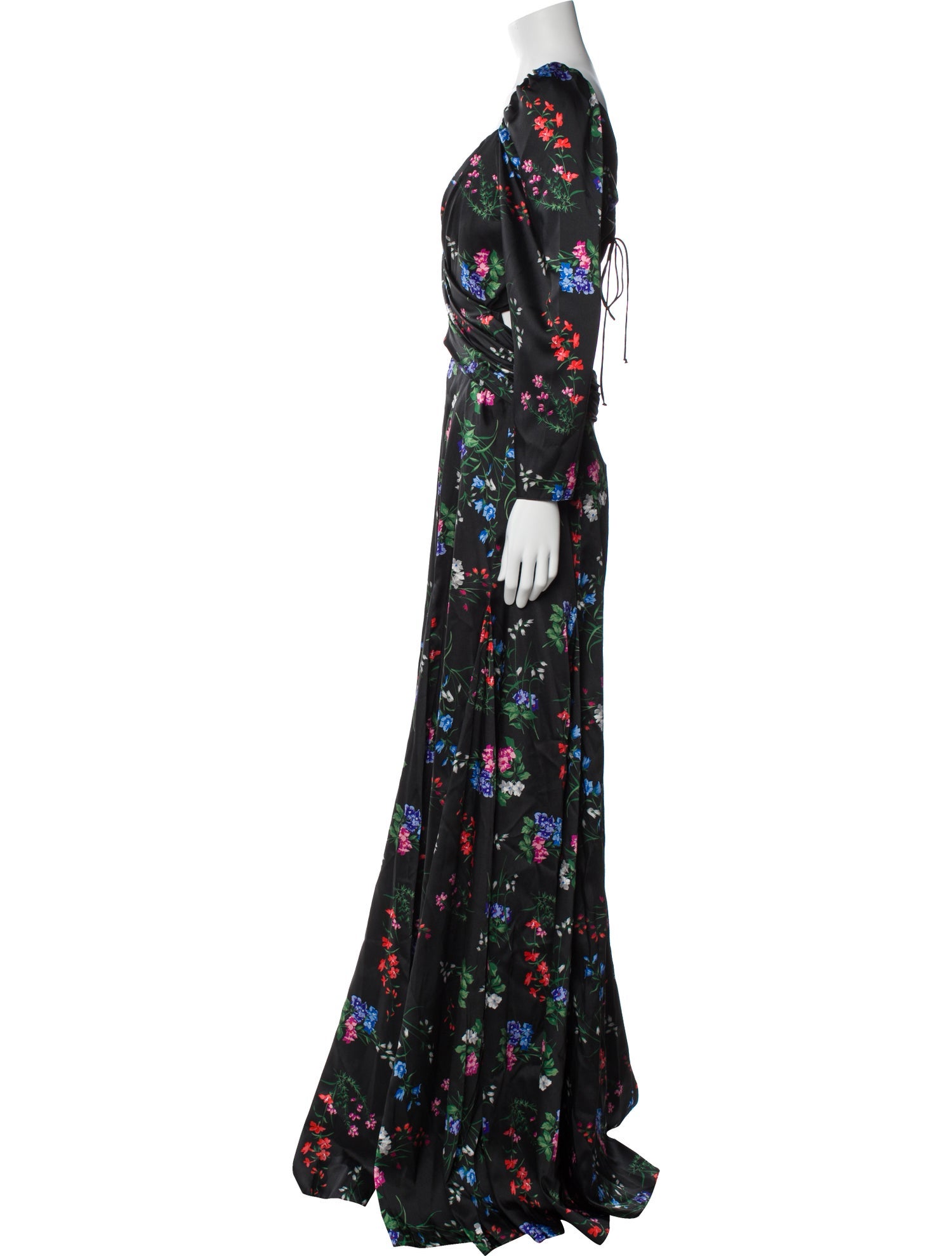 Carolina Herrera Floral Print Long Dress w/ Tags