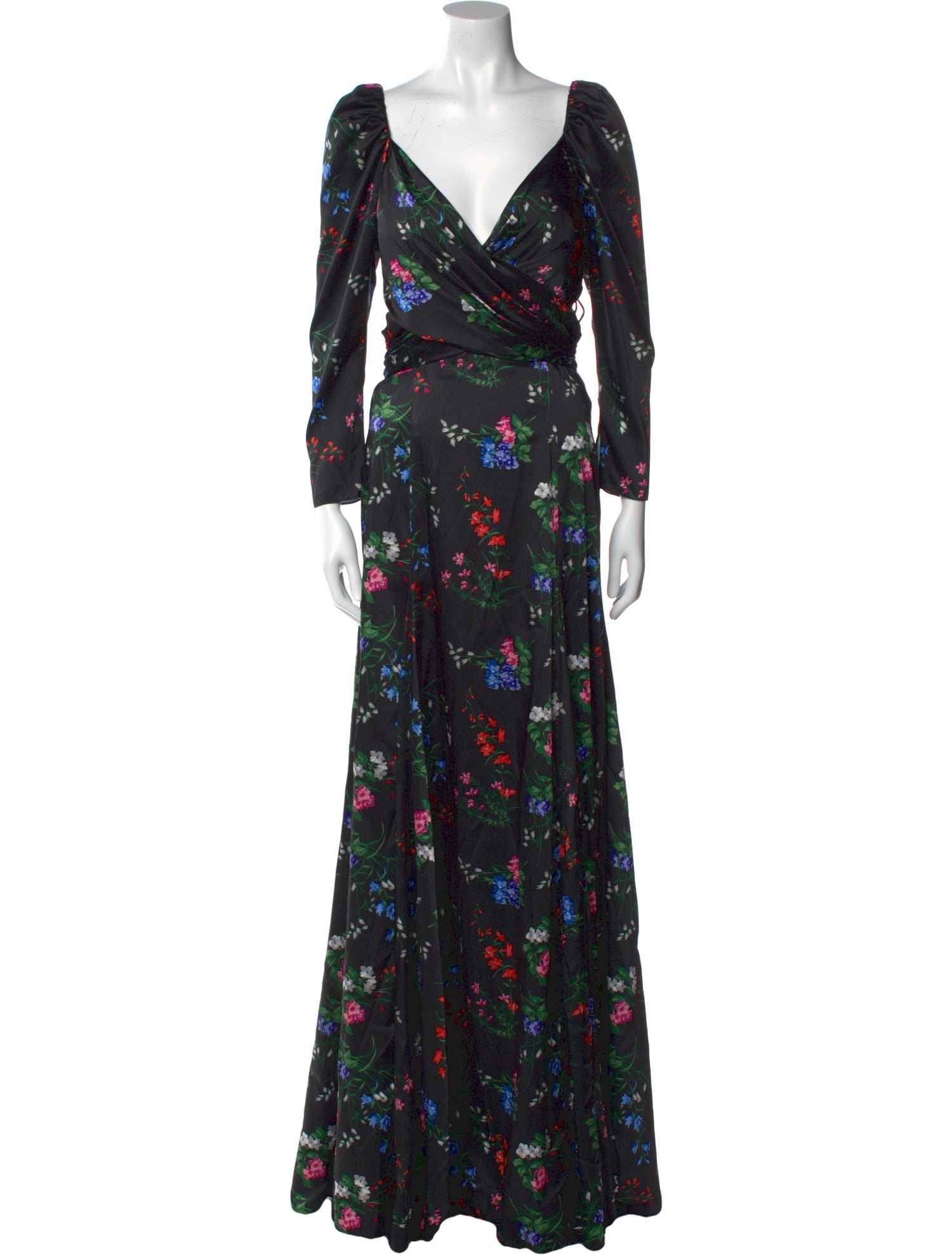Carolina Herrera Floral Print Long Dress w/ Tags