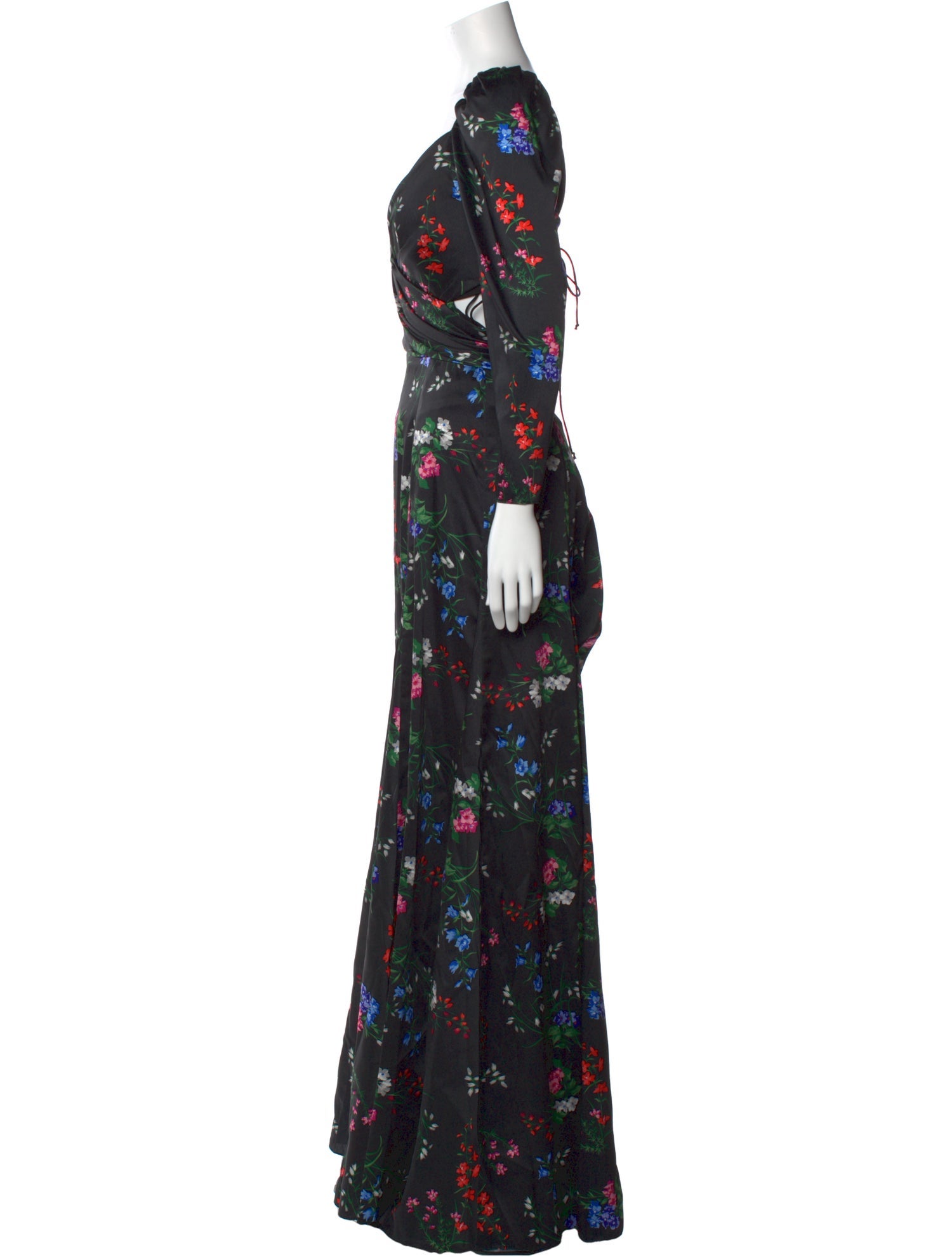 Carolina Herrera Floral Print Long Dress w/ Tags