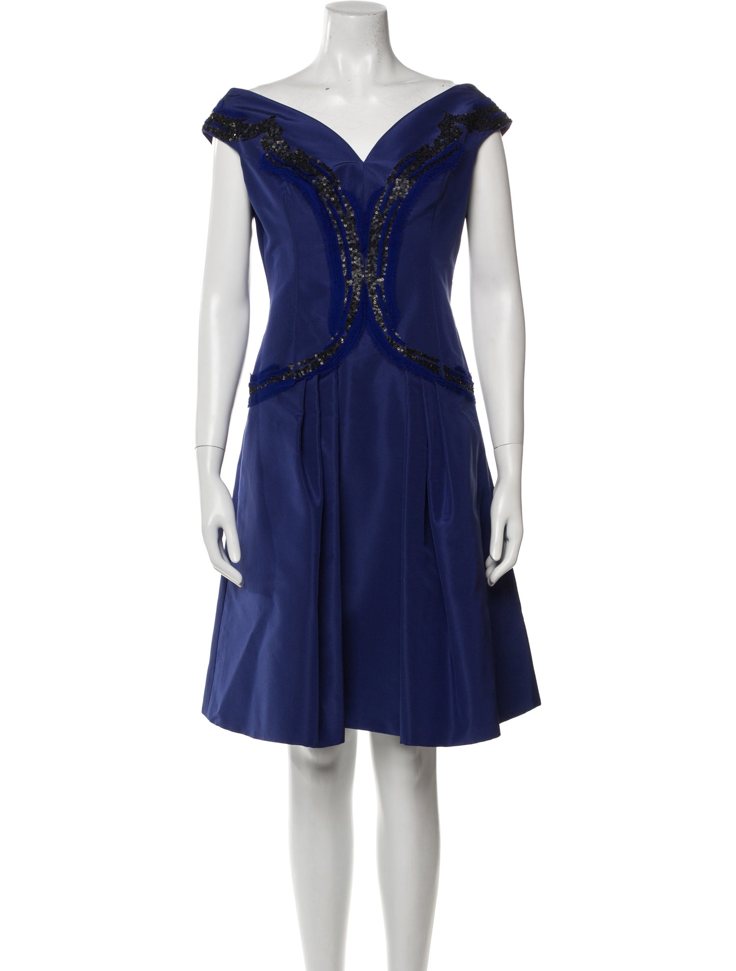 Carolina Herrera Silk Knee-Length Dress