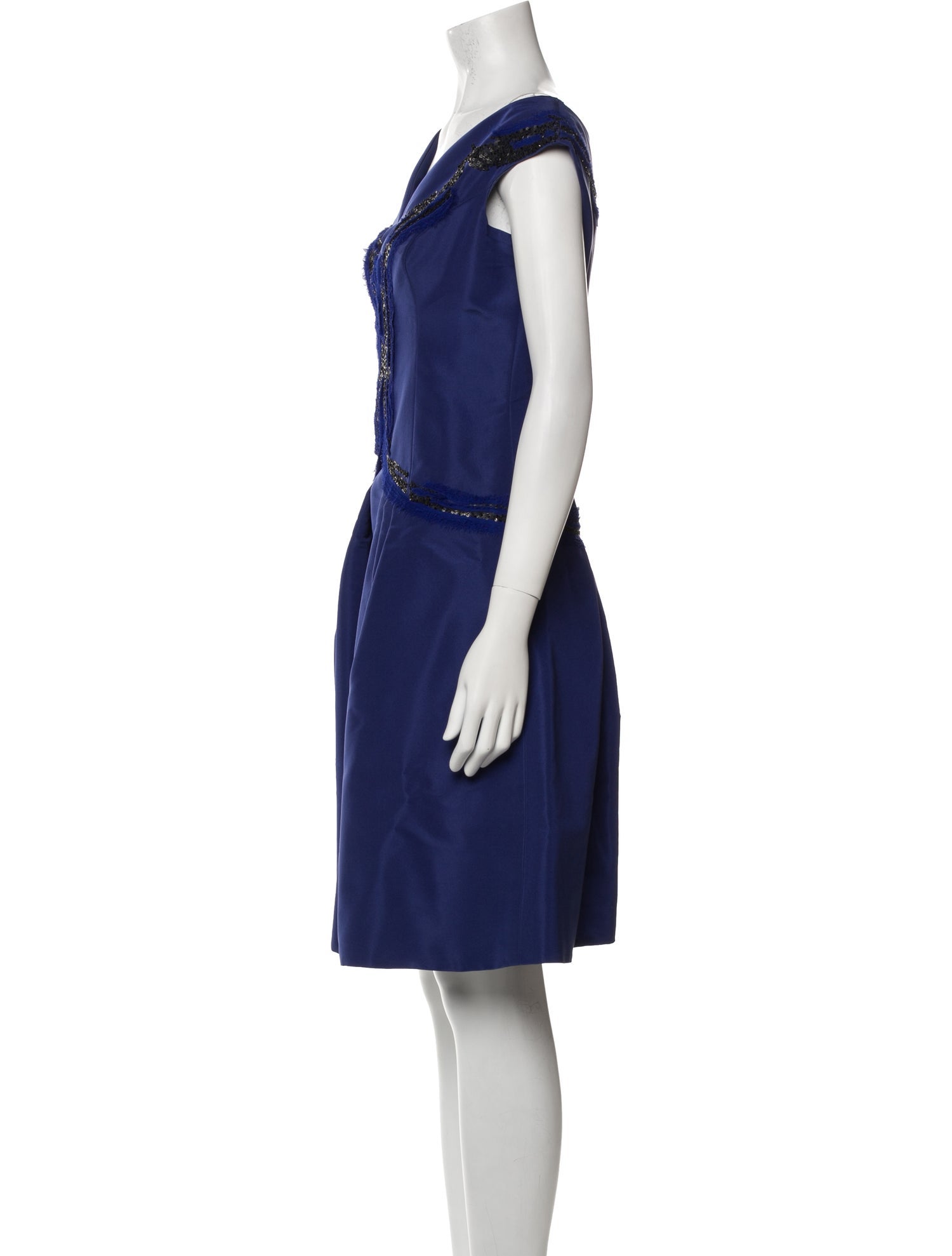 Carolina Herrera Silk Knee-Length Dress