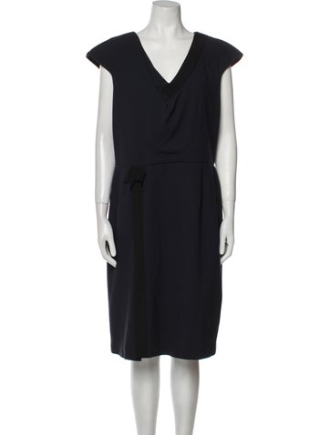 Carolina Herrera Dresses Virgin Wool Knee-Length Dress US 14 | XL