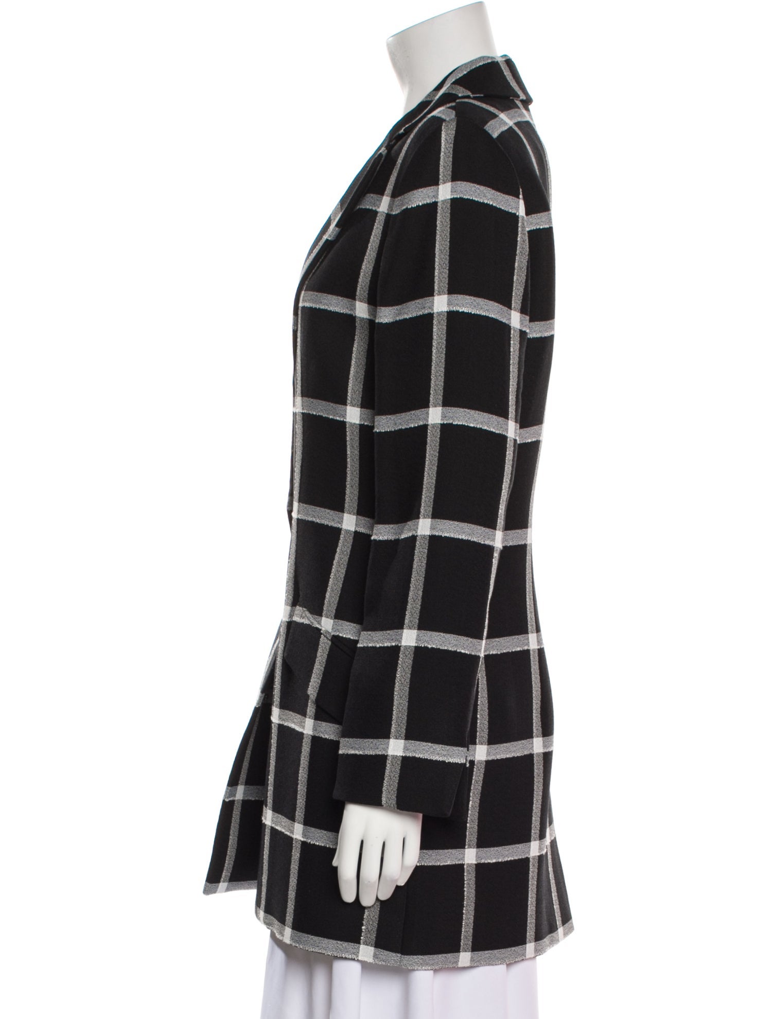 Carolina Herrera Plaid Print Blazer w/ Tags