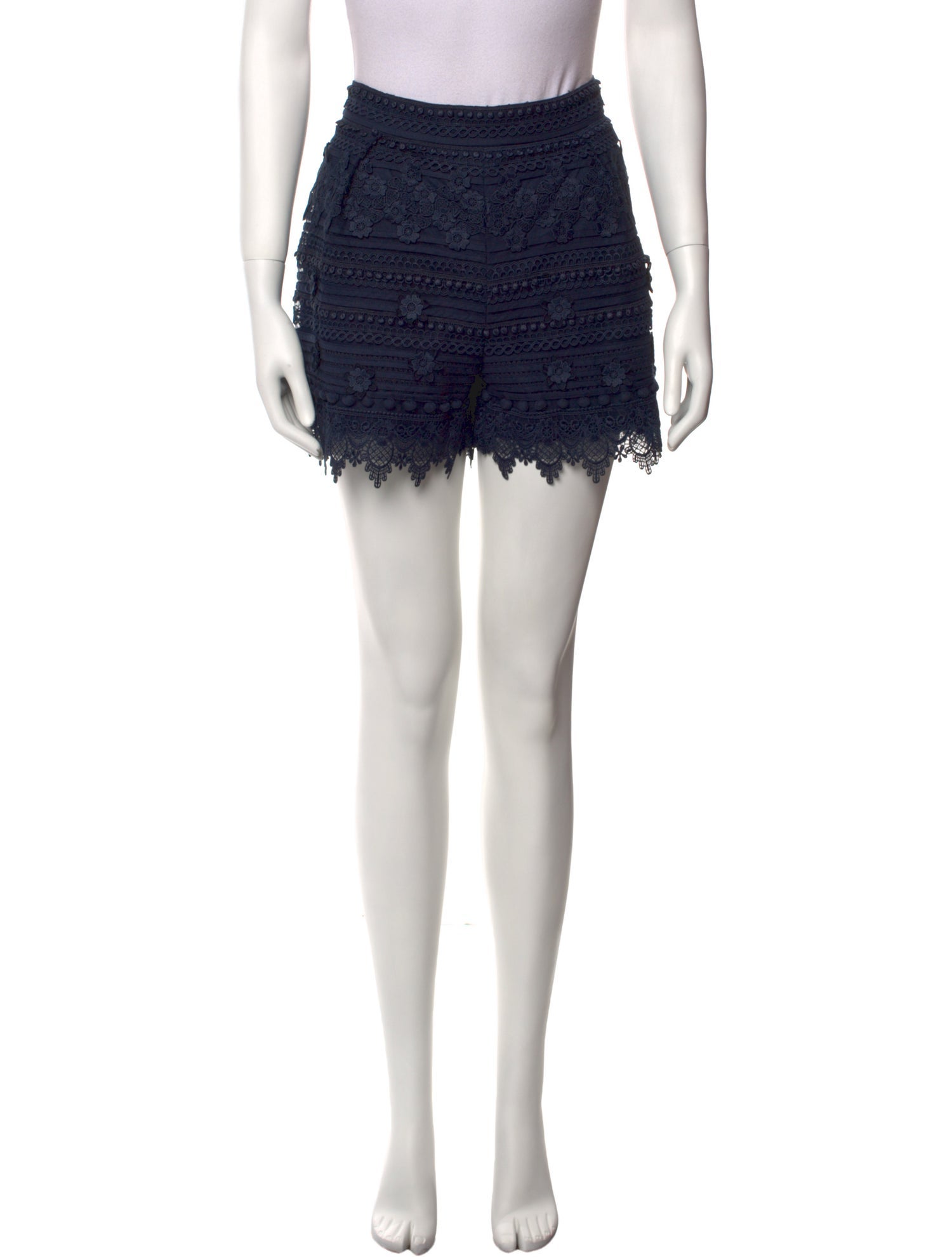 Carolina Herrera Lace Pattern Mini Shorts w/ Tags