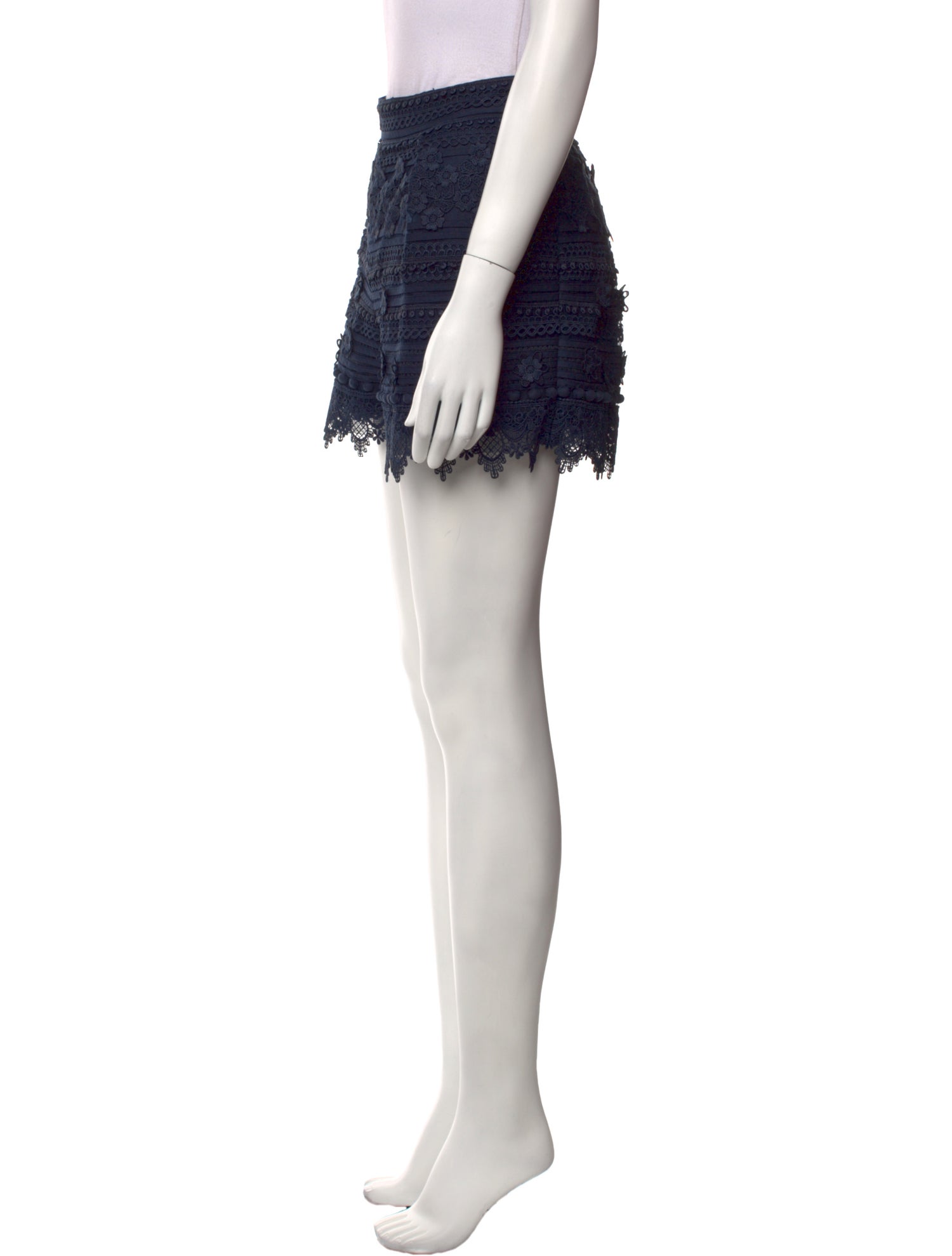 Carolina Herrera Lace Pattern Mini Shorts w/ Tags