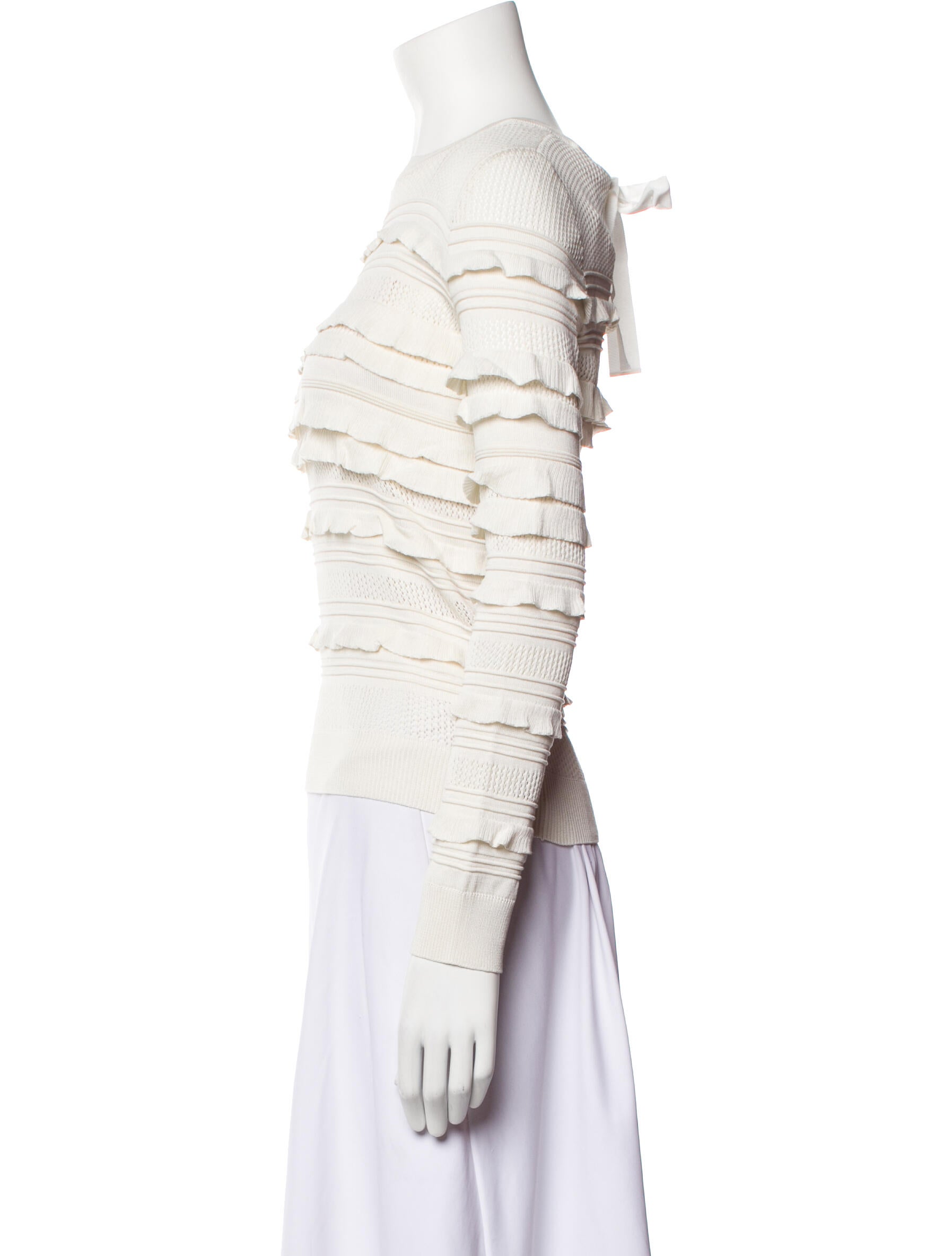 Carolina Herrera Striped Crew Neck Sweater w/ Tags