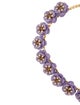 Carolina Herrera Crystal & Enamel Flower Necklace