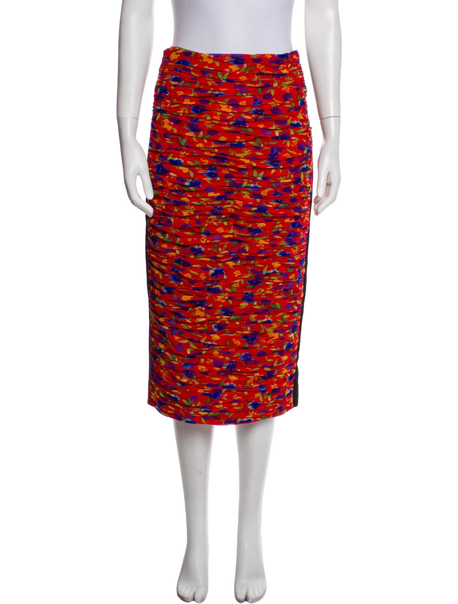 Carolina Herrera Floral Print Midi Length Skirt w/ Tags
