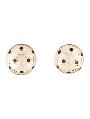 Carolina Herrera Clip-On Starburst Dome Earrings