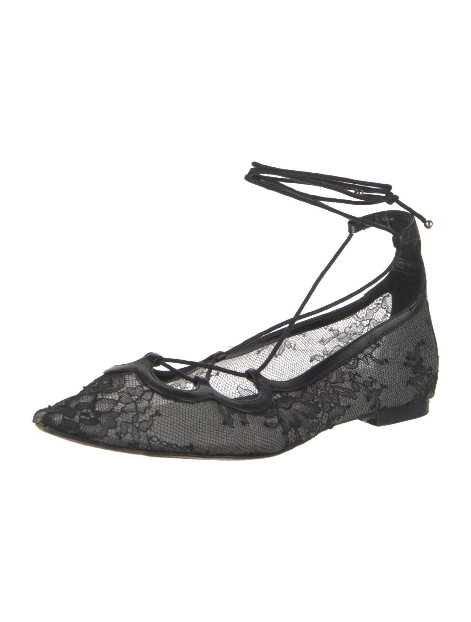 Carolina Herrera Lace Lace Pattern Ballet Flats