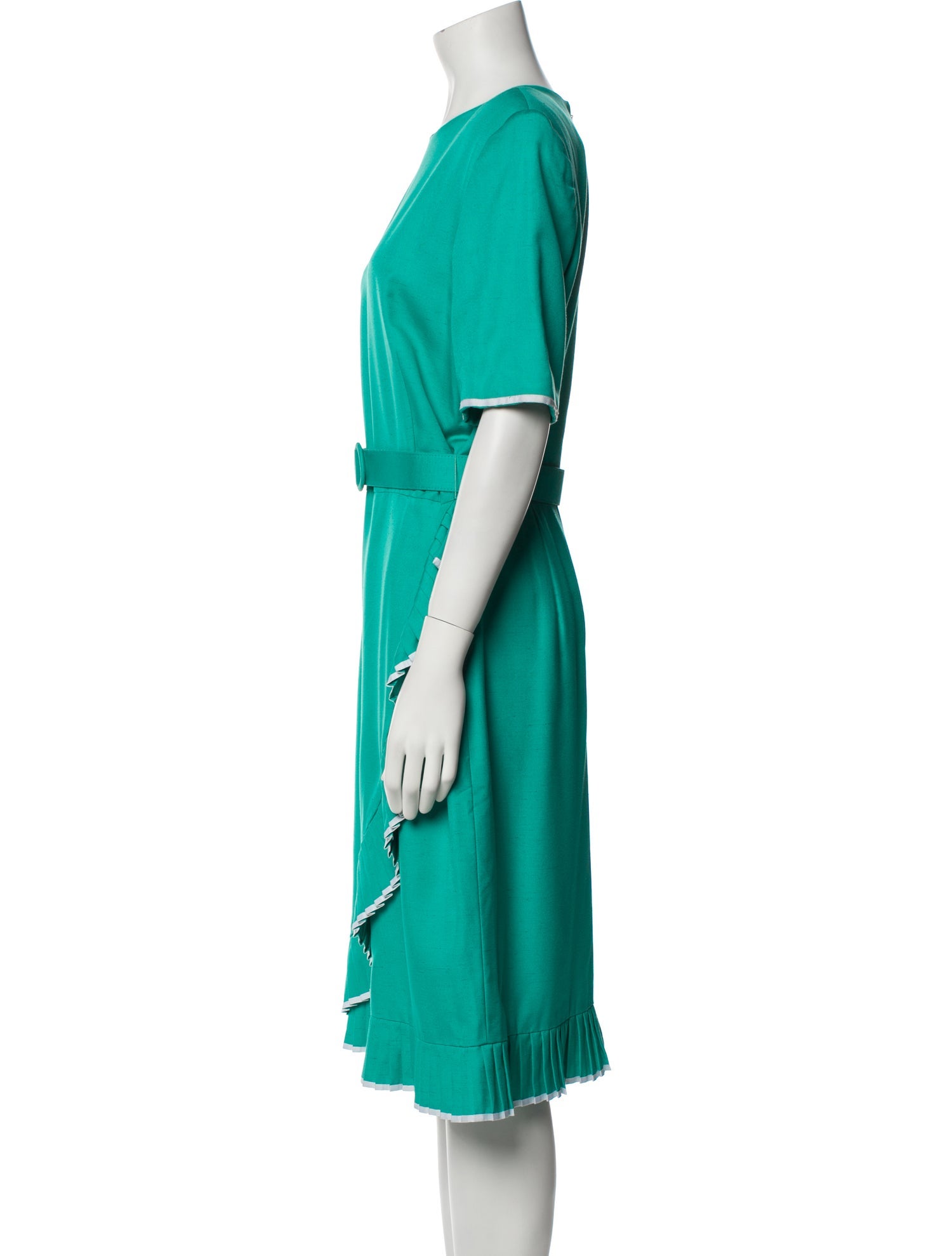 Carolina Herrera Crew Neck Midi Length Dress - Green Dresses, Clothing -  CAO112664 | The RealReal