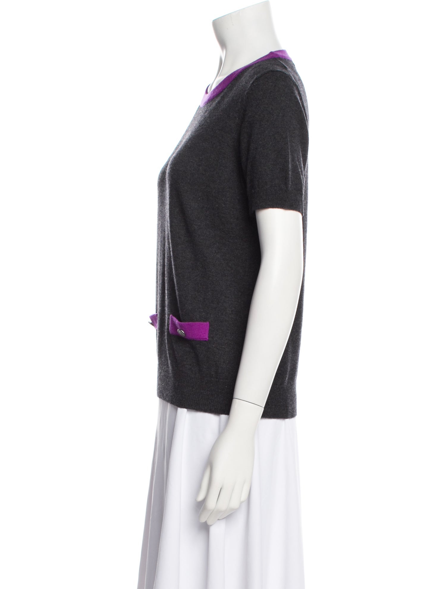 Carolina Herrera Wool Colorblock Pattern Sweater