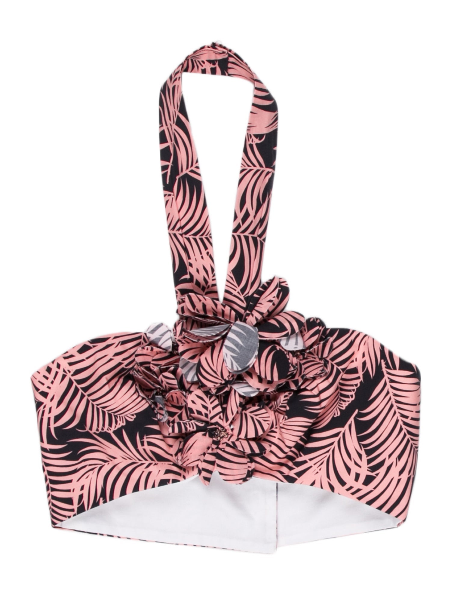 Carolina Herrera Printed Halterneck Crop Top w/ Tags