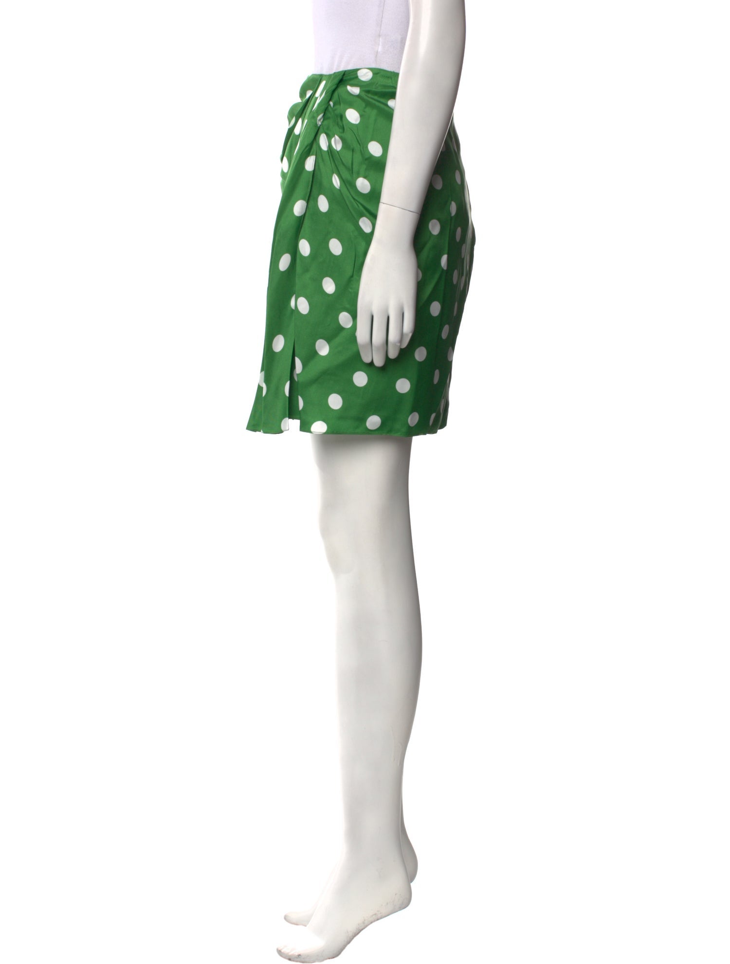 Carolina Herrera Polka Dot Print Mini Skirt w/ Tags