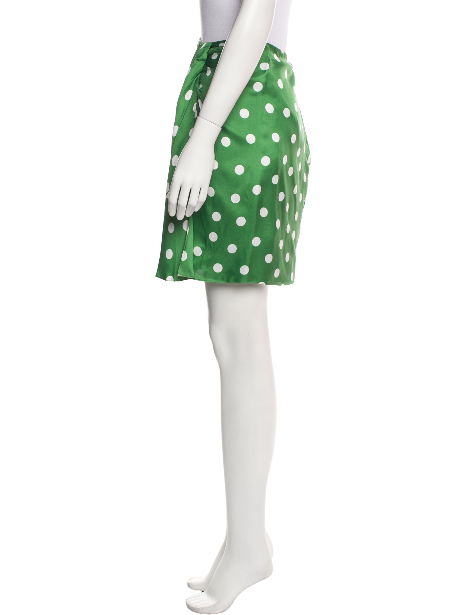 Carolina Herrera Polka Dot Print Mini Skirt w/ Tags