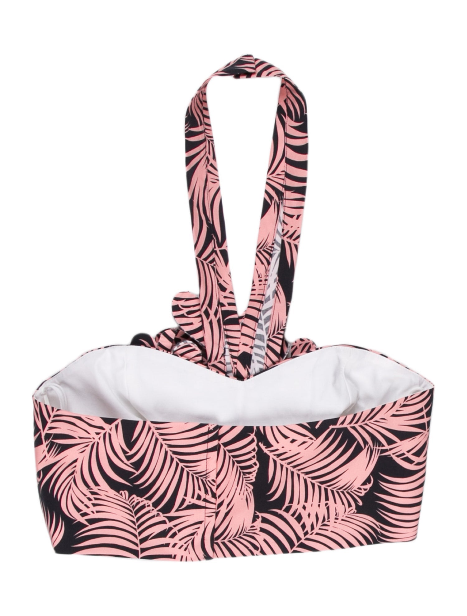 Carolina Herrera Floral Print Halterneck Crop Top w/ Tags