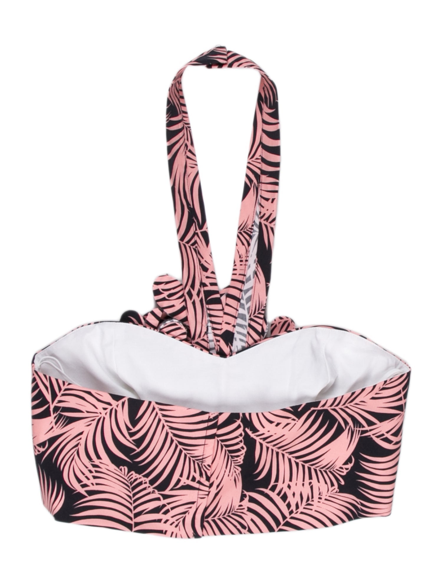 Carolina Herrera Printed Halterneck Crop Top w/ Tags