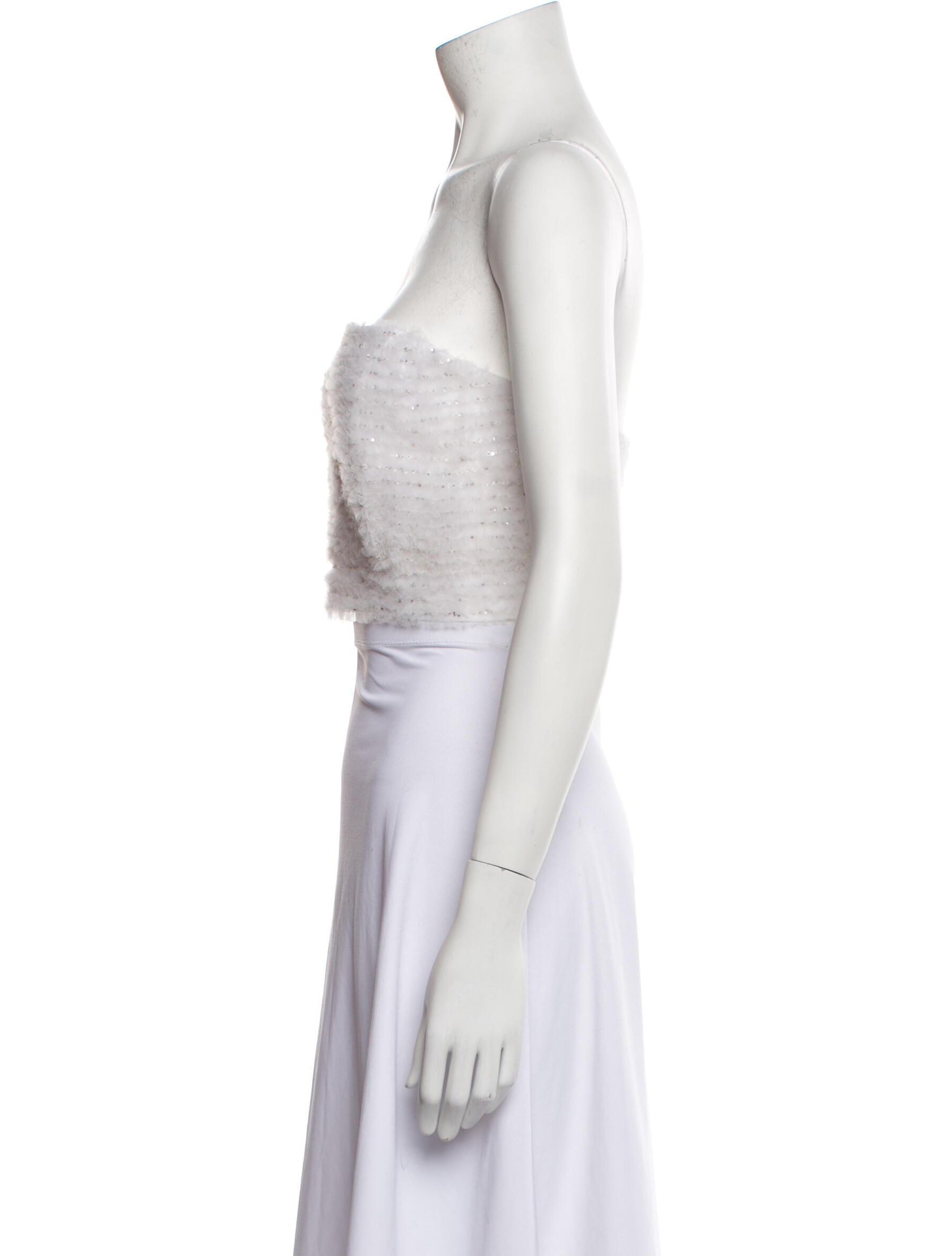 Carolina Herrera Strapless Crop Top w/ Tags