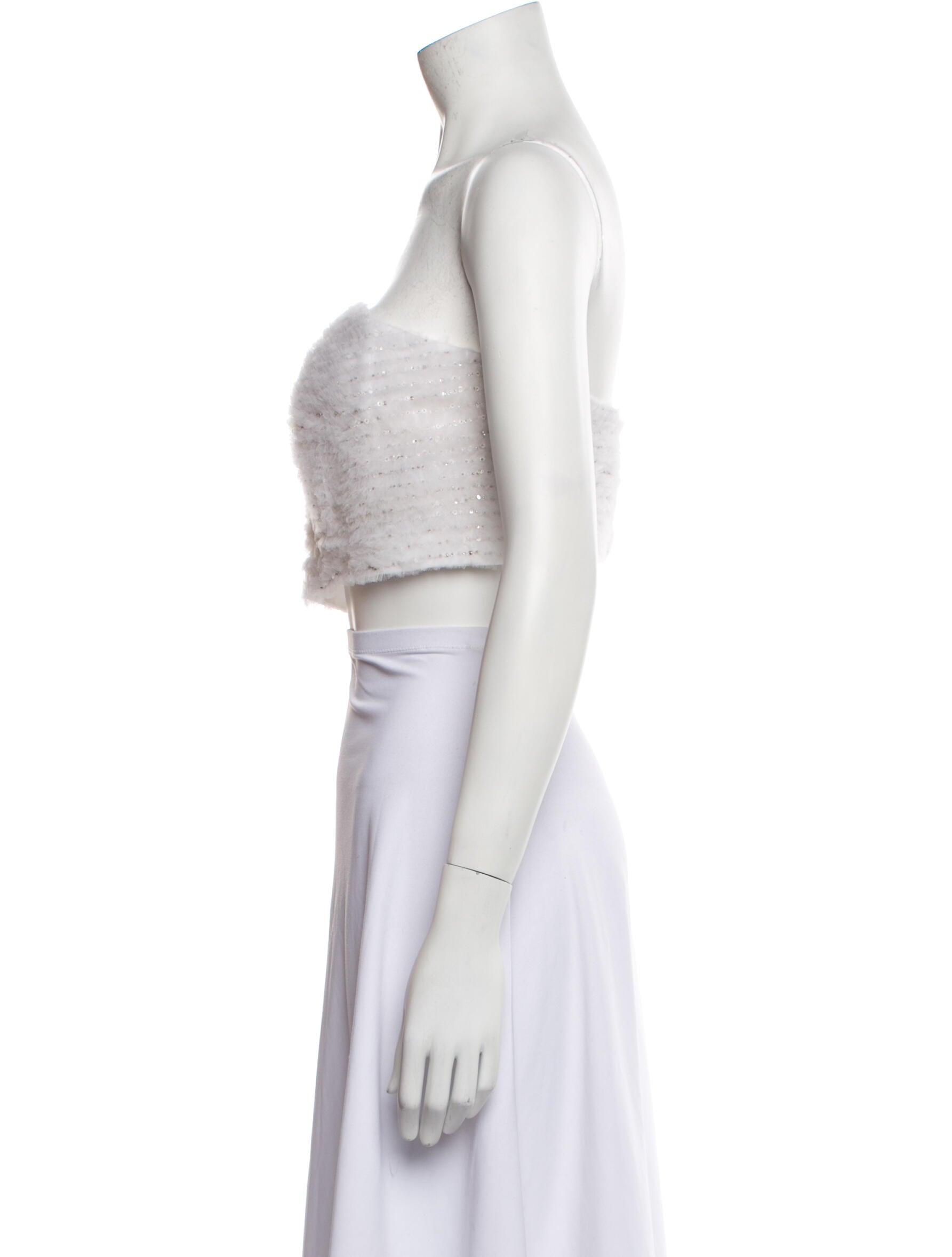 Carolina Herrera Strapless Crop Top w/ Tags
