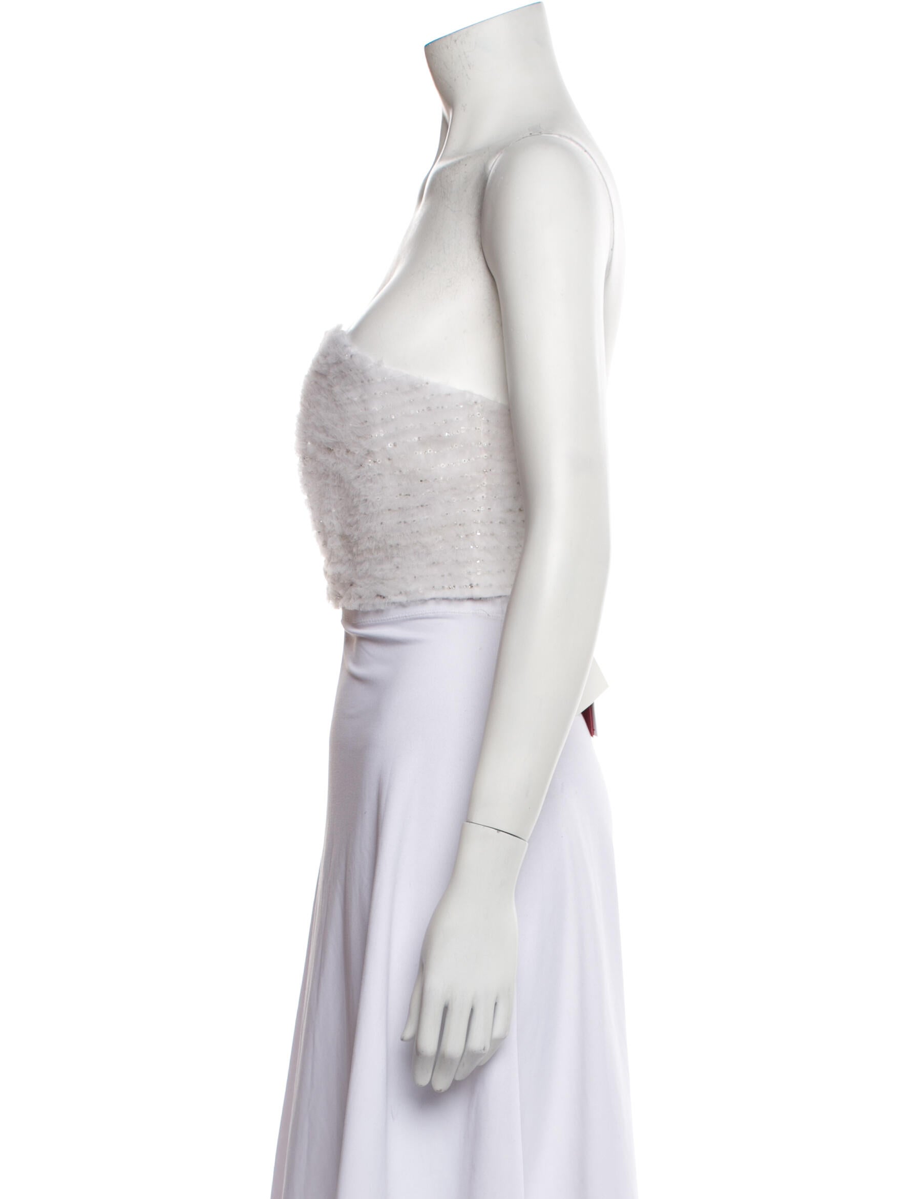 Carolina Herrera Strapless Crop Top w/ Tags