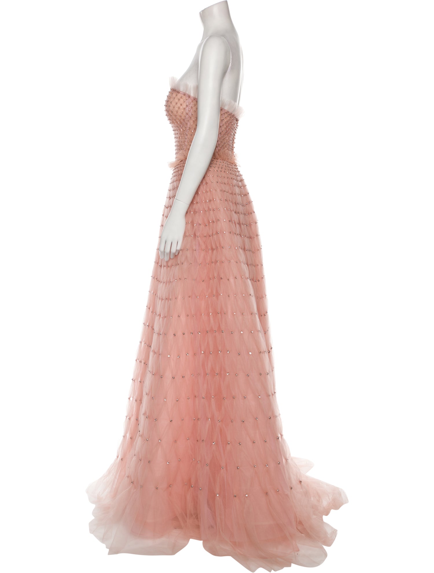 Carolina Herrera Mesh Long Dress