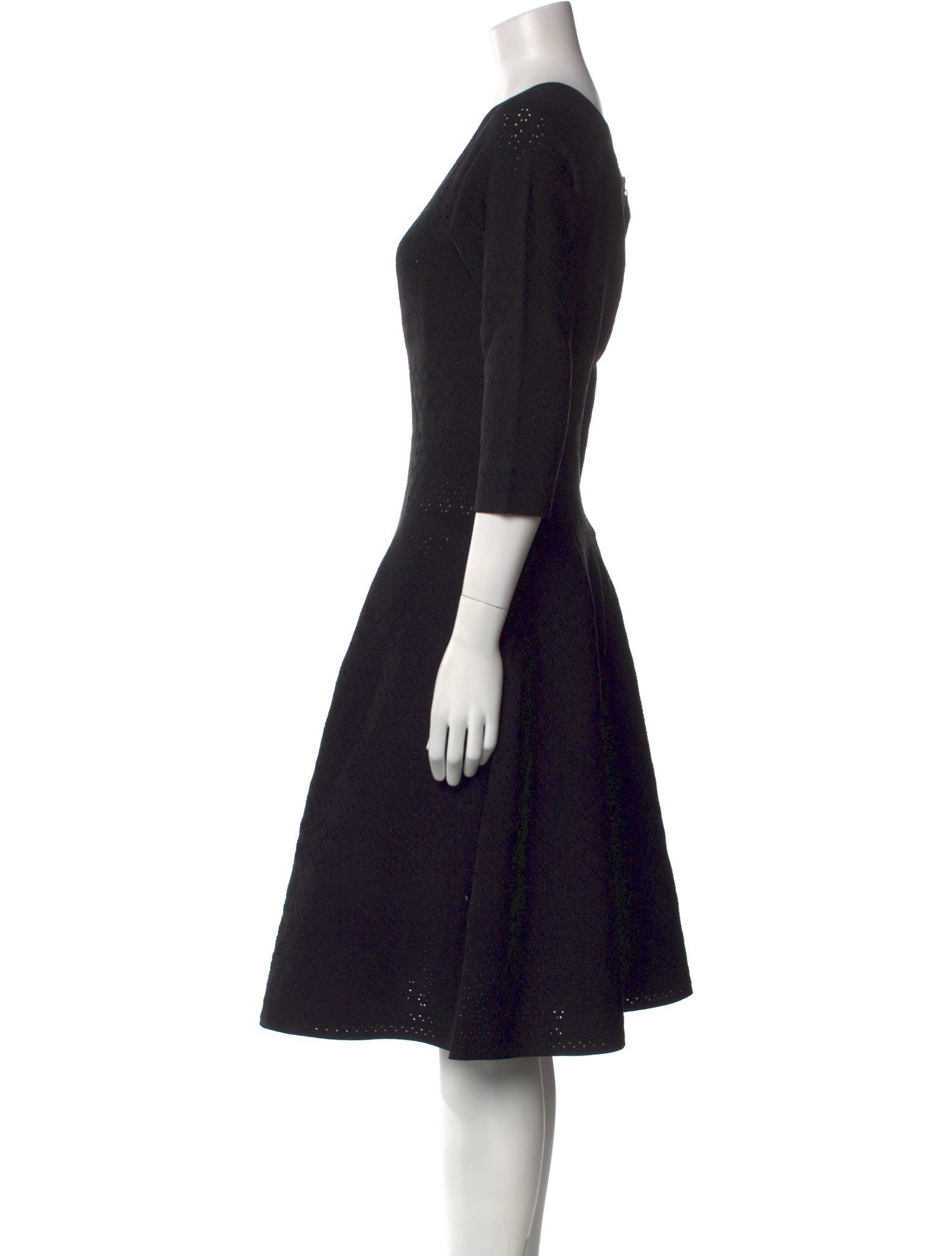 Carolina Herrera Scoop Neck Knee-Length Dress w/ Tags