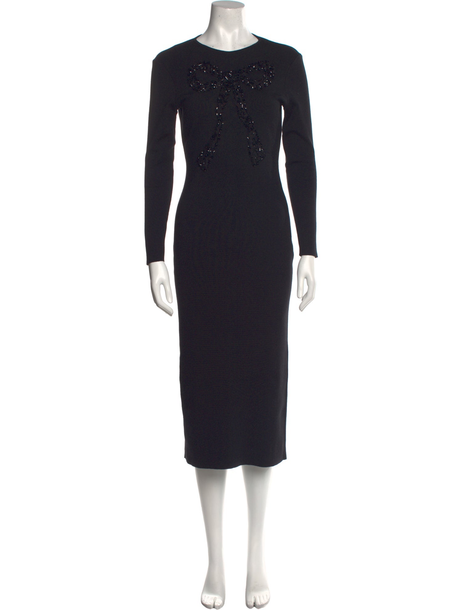 Carolina Herrera Virgin Wool Midi Length Dress w/ Tags