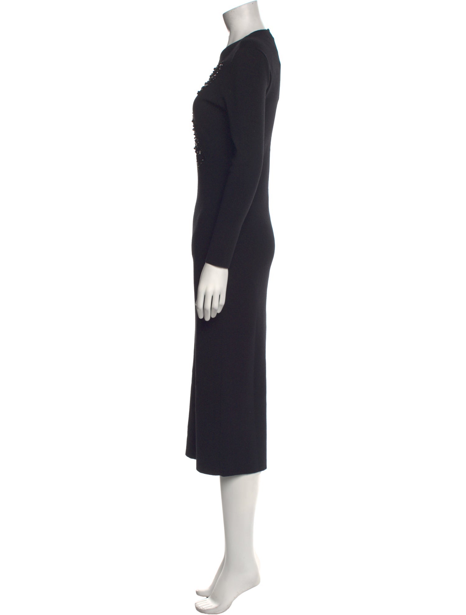 Carolina Herrera Virgin Wool Midi Length Dress w/ Tags