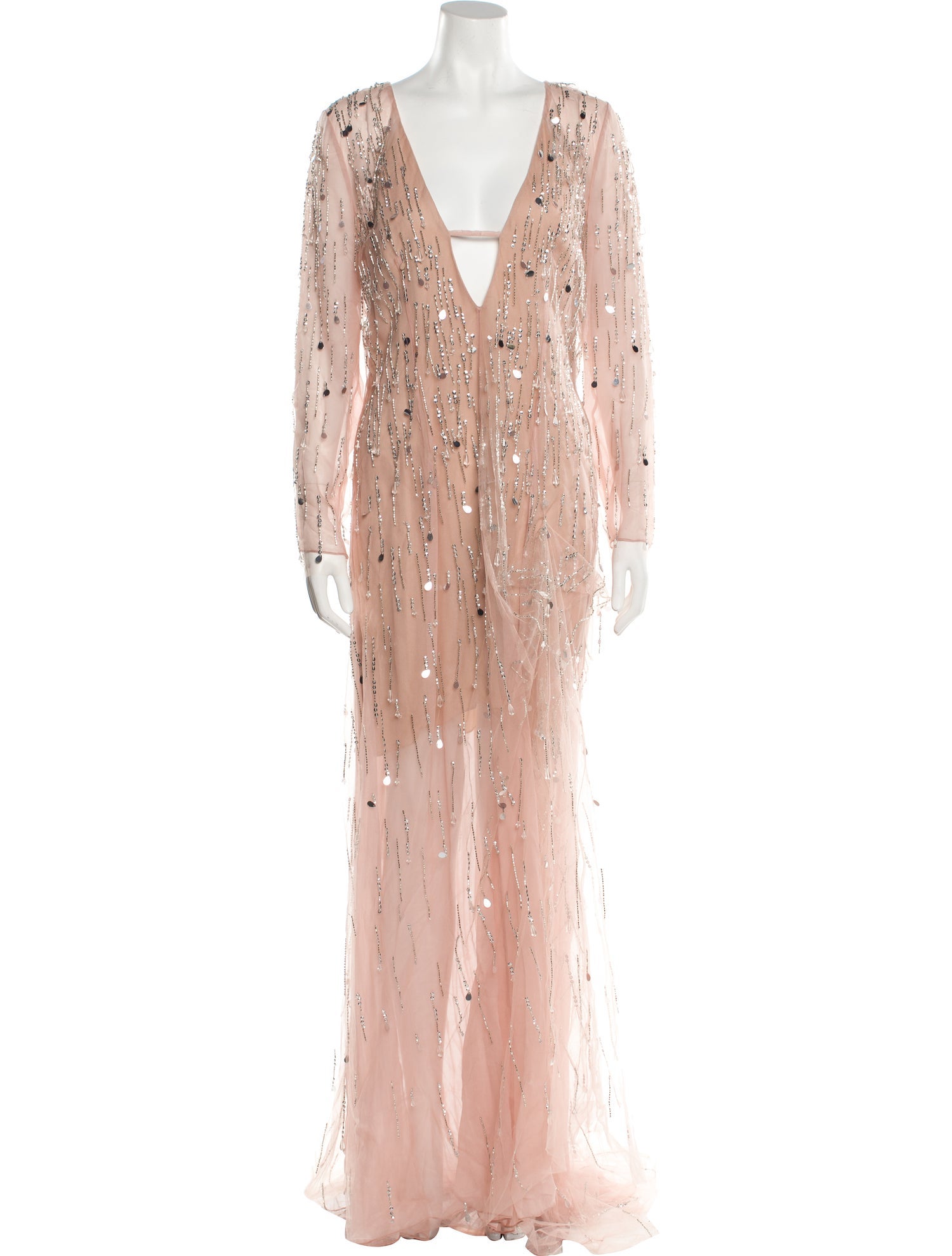 Carolina Herrera Mesh Long Dress w/ Tags