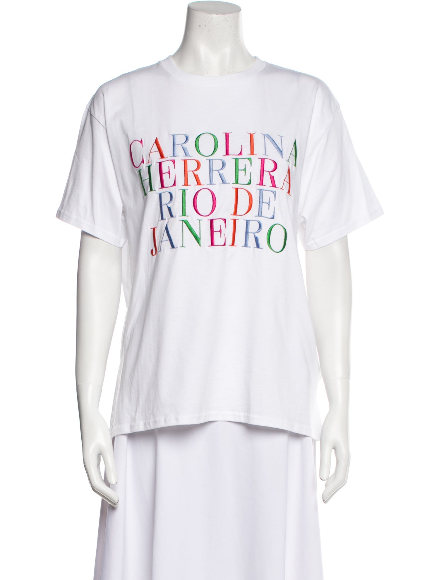 Carolina Herrera Graphic Print Crew Neck T-Shirt