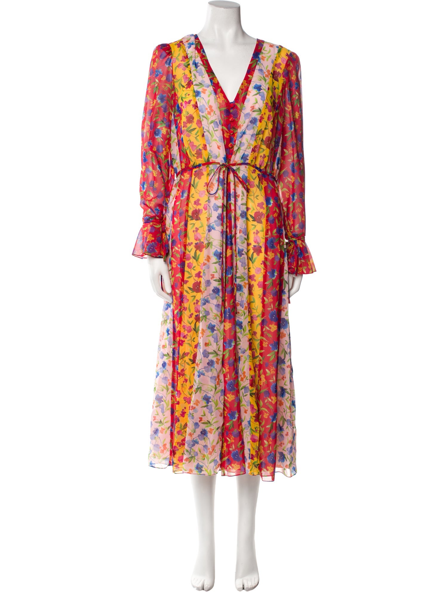 Carolina Herrera Printed Midi Length Dress w/ Tags