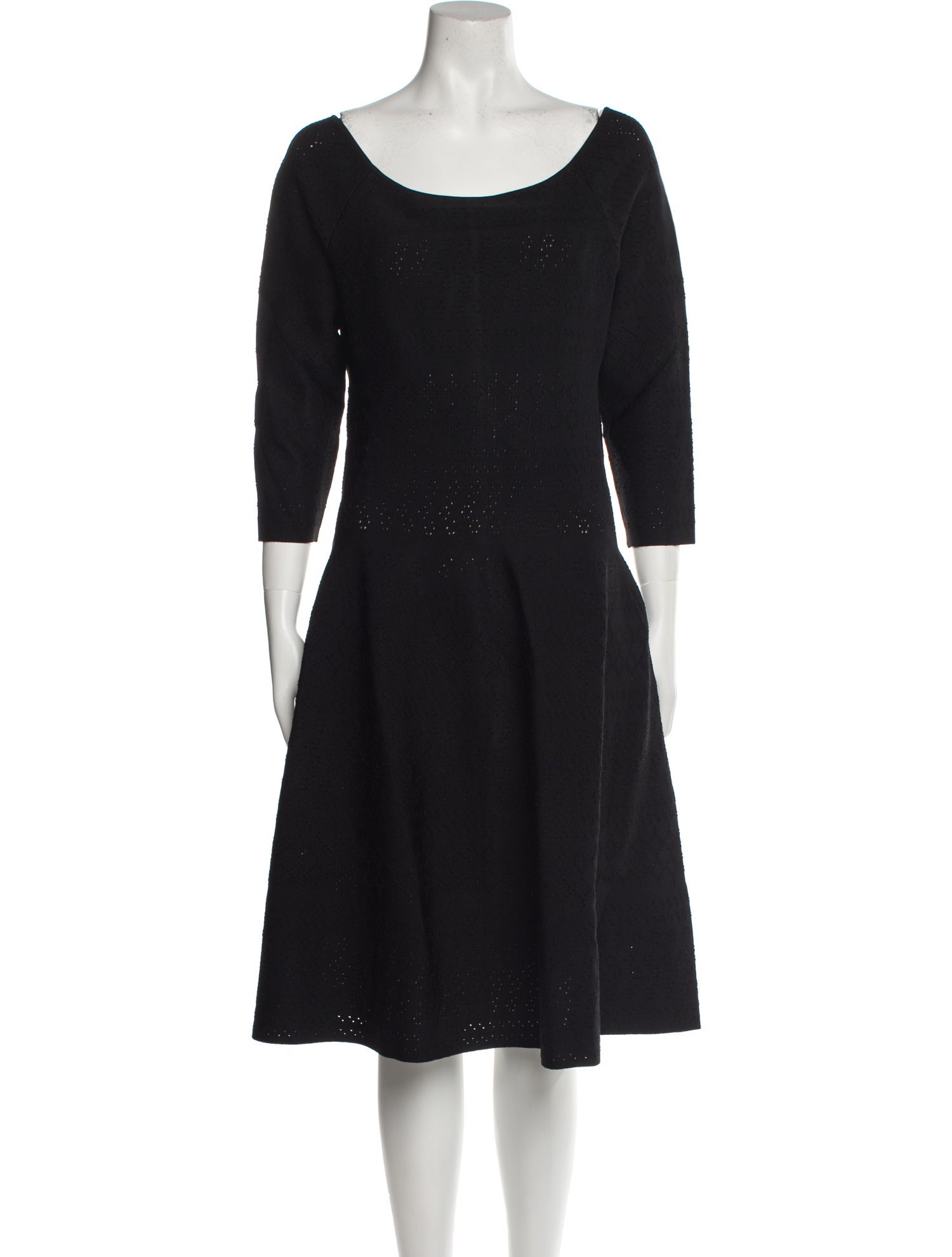 Carolina Herrera Scoop Neck Knee-Length Dress w/ Tags