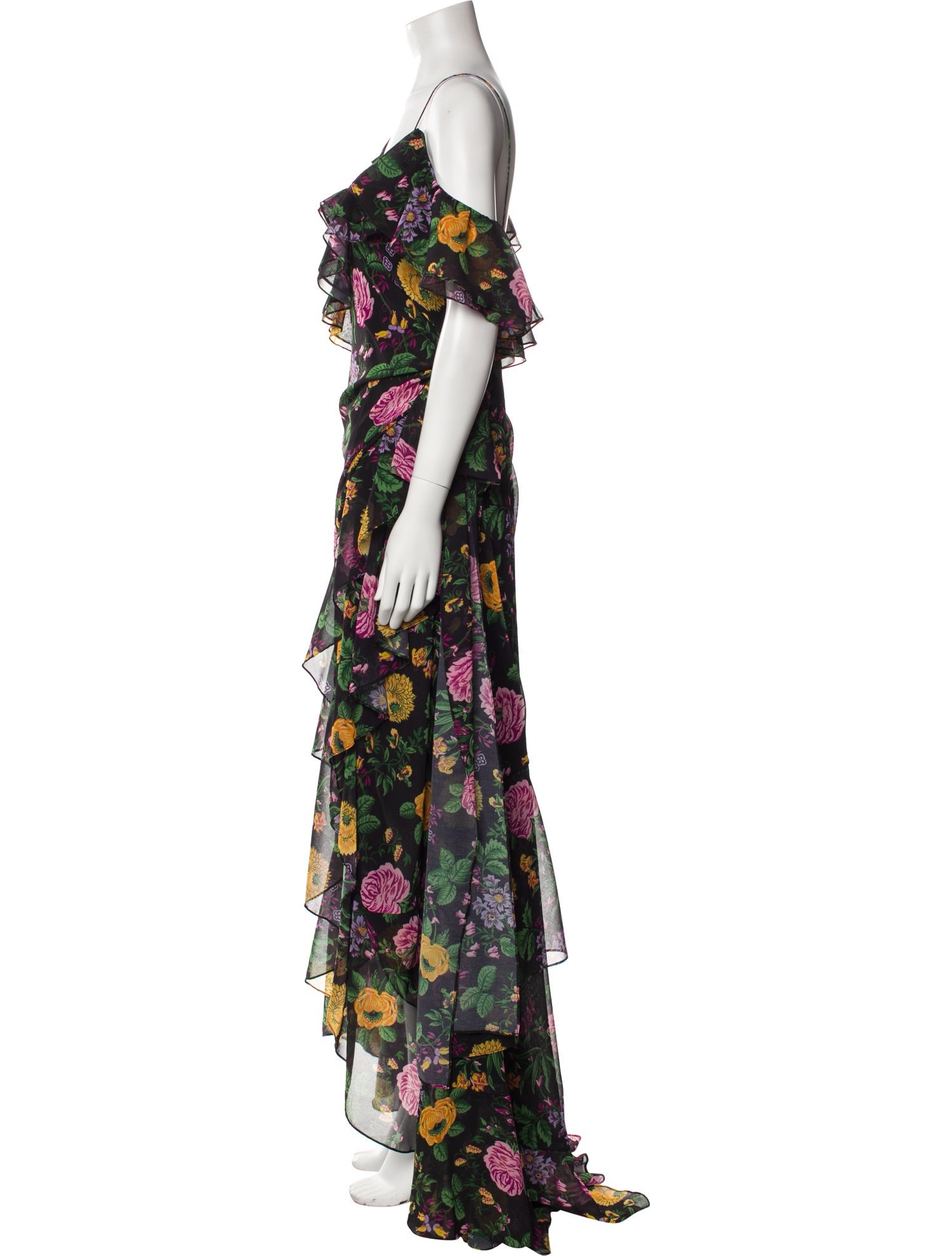 Carolina Herrera Floral Print Long Dress w/ Tags