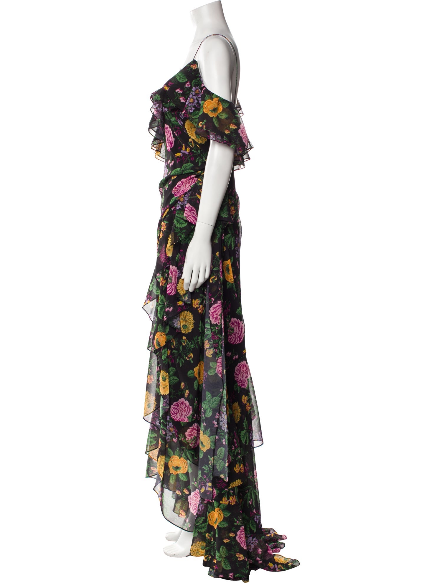 Carolina Herrera Floral Print Long Dress w/ Tags