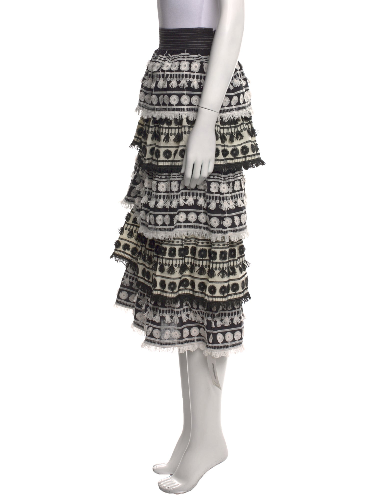 Carolina Herrera Printed Midi Length Skirt