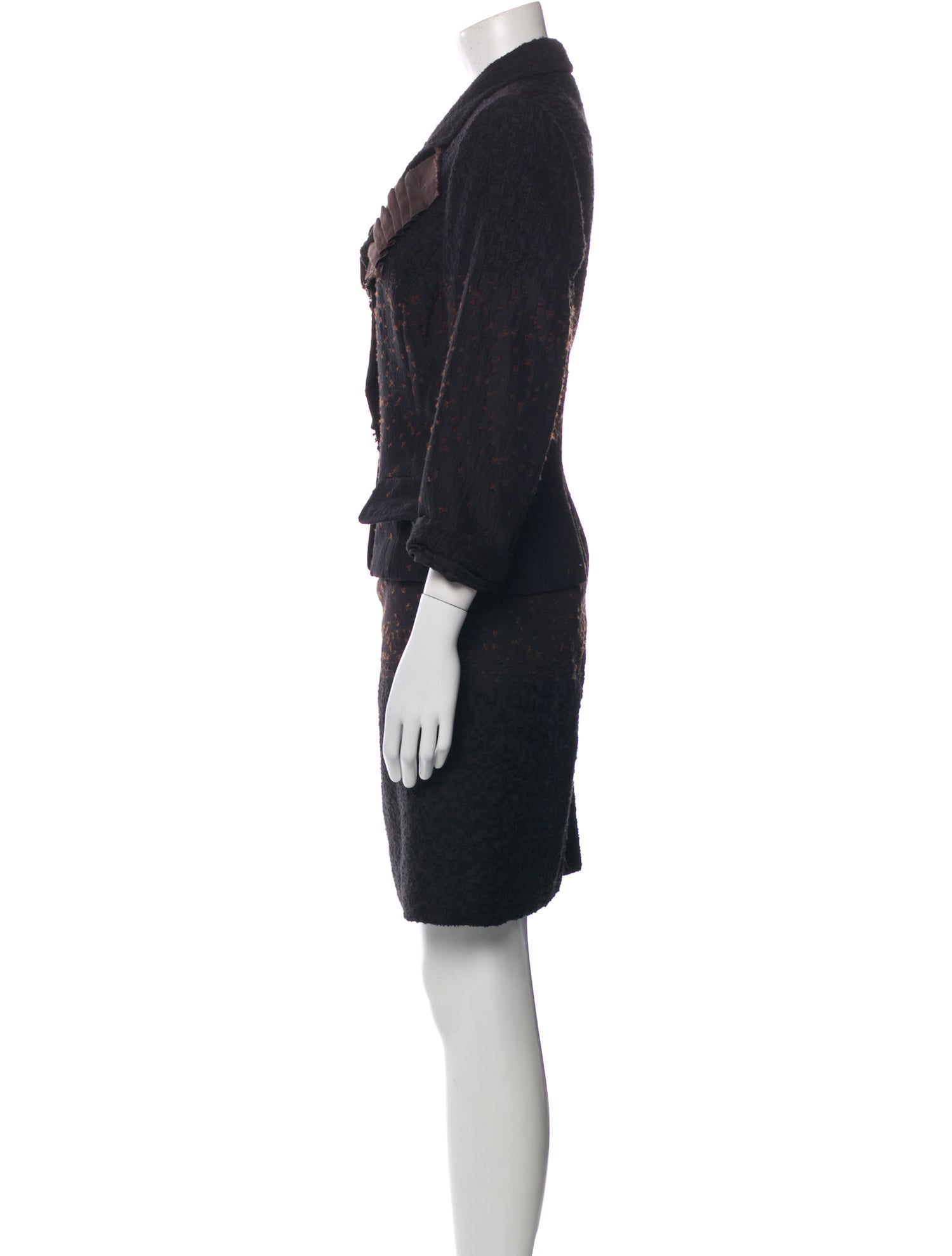 Carolina Herrera Vintage Wool Skirt Suit