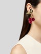 Carolina Herrera Cherries Cluster Drop Earclip Earrings