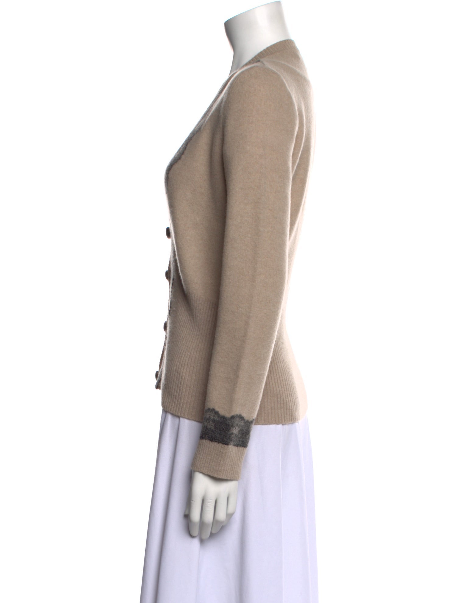 Carolina Herrera Cashmere Lace Pattern Sweater