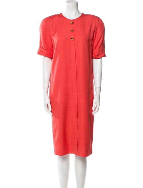 Carolina Herrera Virgin Wool Midi Length Dress